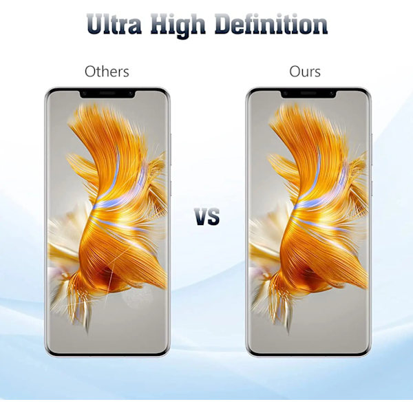 2/4 st HD Böjd Fyrsidig Lim Skärmskydd För Huawei Mate 50 Pro Härdat Glas For Mate 50 Pro Tempered Glass