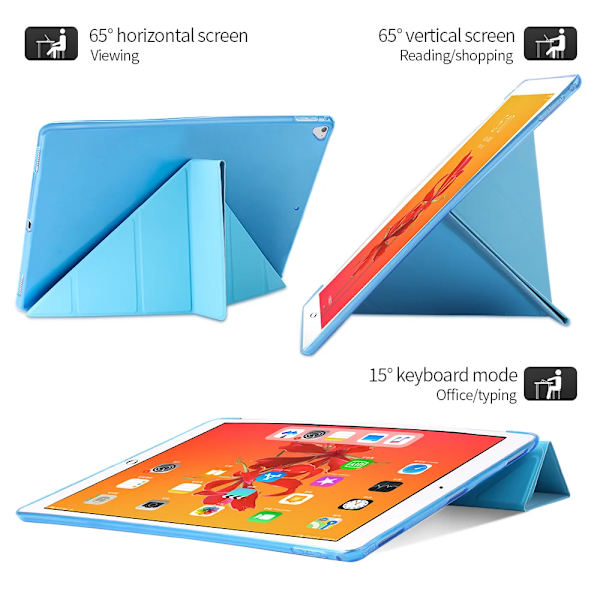 Fodral i silikon för iPad 2 3 4 Air 1 2 3 för iPad 10.2 9.7 6:e 7:e 8:e generationens fodral för iPad Pro 11 Air 2024 Mini 5 6 Capa Gray Pro 11 2nd 3rd 4th