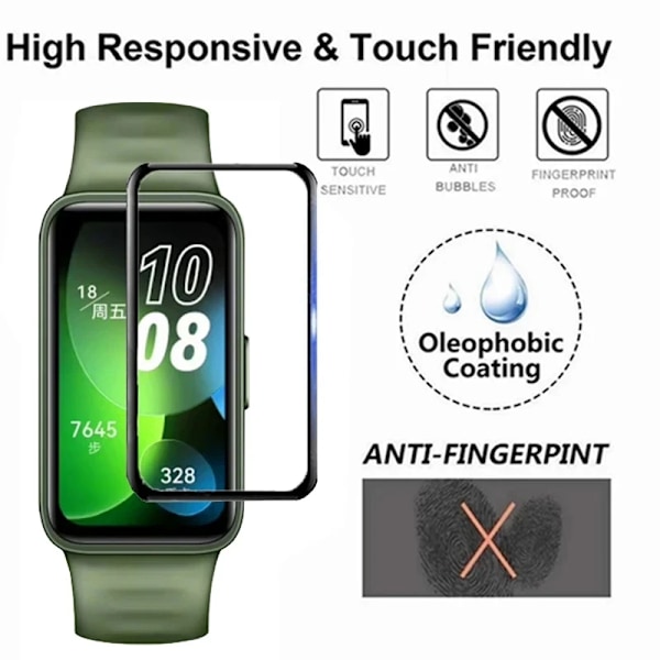 1-3ST 3D Mjukt Skyddsfilm För Huawei Band 10 Full Böjd Skärmskydd TPU Film För huawei band 10 9 8 7 6 2PCS For Huawei Band 10