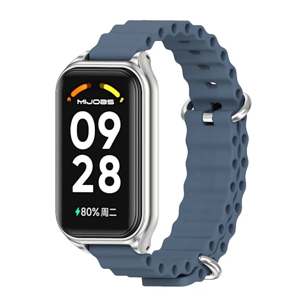 Armband för Xiaomi Smart Band 8 9 Active Armband Mi Band 8 Active Armband Klockarmband Correa Armband Ersättningstillbehör Midnight Blue 2 for Xiaomi 8 Active