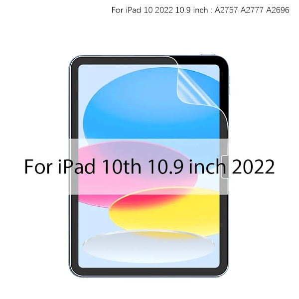 Pappersliknande Matt Skärmskydd För Ipad Pro 13 12.9 6:e 11 M2 M4 2024 10:e Generationen Air 4 5 9:e 8:e 7:e 10.2 Mini 6 7 For iPad 10th