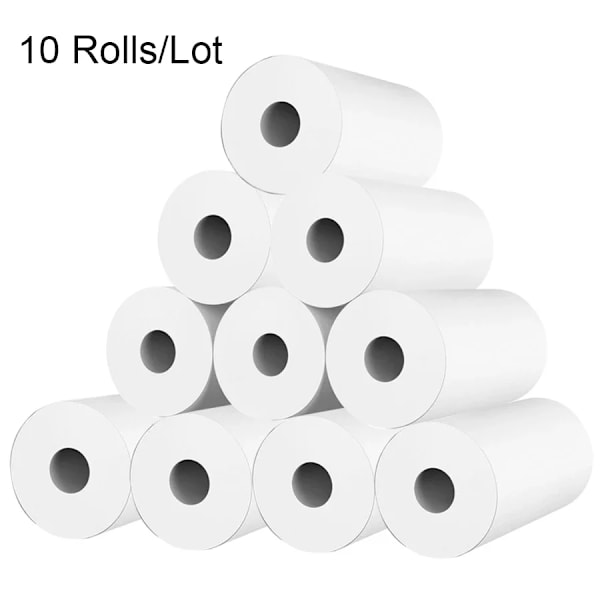NYA 10 Rullar Kamera Termopapper Vattentäta Utskriftskvittopapper för Paperang Mini Fickfotoprinter Kassaapparatspapper 10 rolls