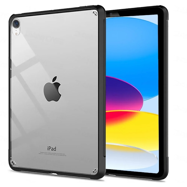 Skal för iPad Pro 11 Fodral 10.2 9/8/7:e Generationen 9.7 5/6:e Air 4/5 10.9 10.5 10:e 10.9 mini 4 5 6 Silikon Transparent Skydd Funda iPad 10th 10.9