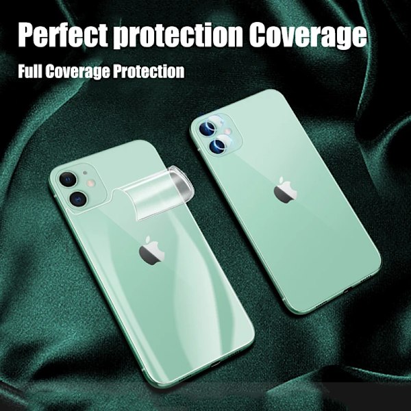 4 st Hydrogel Film för iPhone 11 12 13 14 15 16 Pro Max Skärmskydd för iPhone 14 15 16 Plus 11 12 13 Baksida Film Ej Glas For iPhone 15 Plus 4 pieces