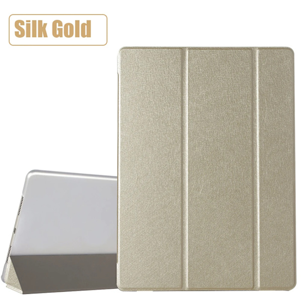 Fodral för Samsung Galaxy Tab A 8.0\" 2019 Skydd Flip Tablet Fodral Läder Smart Magnetiskt Ställ Skal PC Baksida SM-T290 SM-T295 Silk Gold SM-T290 T295