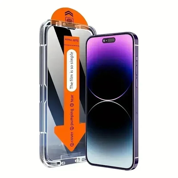 1-3st Sekretess Anti-Spion Härdat Glas Film För IPhone 15 14 13 12 11 Pro Max Plus Dammfri Installation 2PCS Privacy(DF) iPhone11Pro(x xs)