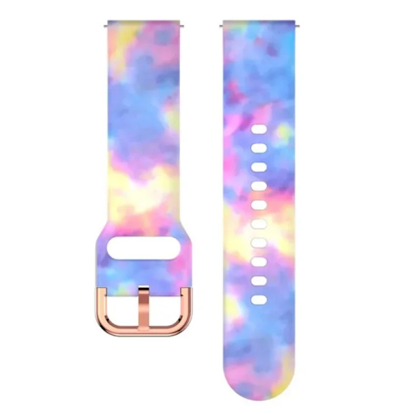 18mm Tryckt Silikonarmband för Huawei Watch Gt4 41mm 18mm Armband För Garmin Vivoactive 4S/Venu 2s Huawei Watch Gt5 41mm armband 21Candy Huawei gt 5-4 41mm