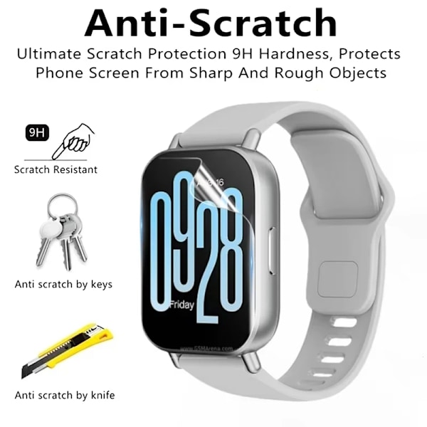 1-5ST Hydrogel Film För Redmi Watch 3 5 Active Watch 4 3 Lite Skyddsfilm Anti-Repor Skärmskydd Redmi Watch 5Active 1-Pcs for Watch 3 Lite