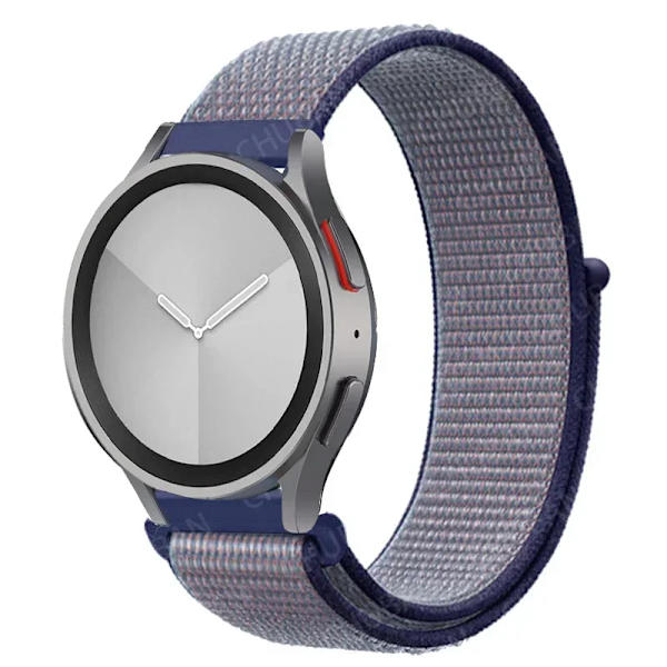 Nylon loop Band för Samsung Galaxy Watch 7-FE 6/5/pro/4/Classic/active 2 20mm/22mm sportarmband huawei gt 5-4-2-2e-3 pro rem 1 midnight blue 20mm watch band