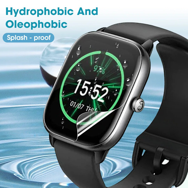 För Amazfit GTS 3 GTS2 GTS 4 Mini Mjukt Skärmskydd Smartwatch Anti-repa TPU Film För Huami Amazfit GTS 3 GTS4 4Mini Film For GTS 4 3Pcs