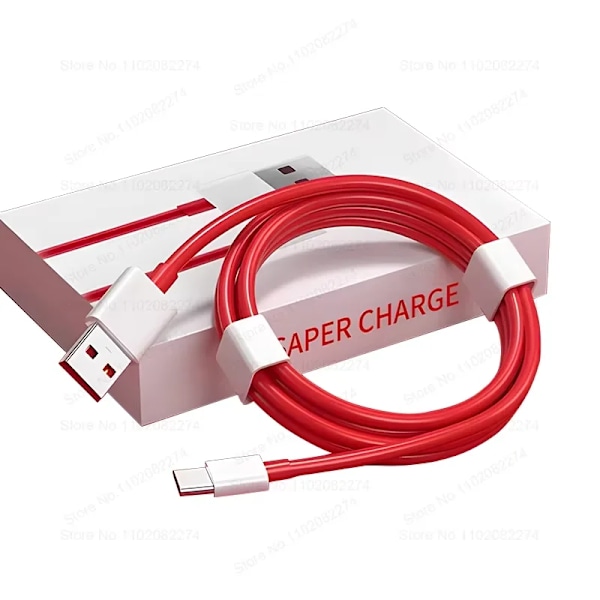 Ny Original 100W SuperVOOC Snabbladdare För Oneplus 13 12 11 10 Ace 5 Pro 12r 13r Nord CE 2 3 4 Lite USB Telefonadapter Typ C Kabel 100W 1M USB Cable