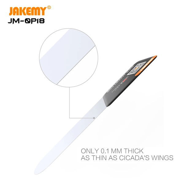 JAKEMY 0,1 mm Ultratunt Bändverktyg för Mobiltelefon Böjd Skärm Demontering Reparationsverktyg 3Pcs