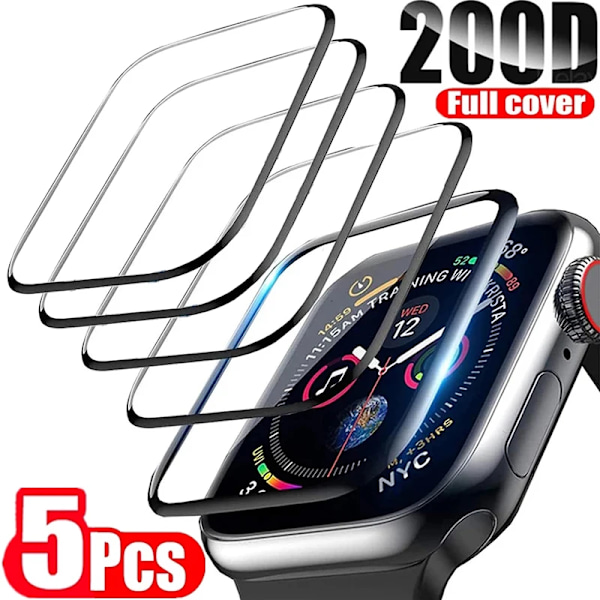 Skärmskydd för Apple Watch 7 6 SE 5 9 8 4 3 2 40MM 41MM 42MM 44MM 45MM 38MM Keramisk Film för IWatch Ultra 2 49MM Inte Glas 1 Pcs Series 7 8 9 45MM