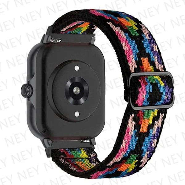 20mm/22mm Glänsande elastiskt armband för Amazfit gts 4-3-2-2e-mini/GTR 4/3 Pro band Amazfit Bip 5/Bip3 pro/Balance/GTS/GTR 4-3-2 armband bohemia Flower 14 20mm watch band