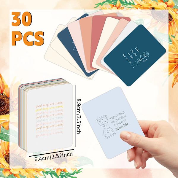 30 st Inspirerande Textkort Motiverande Tankningsdekaler Vykort Atmosfärdekoration Väggdekal För Vänner Studenter 30pcs
