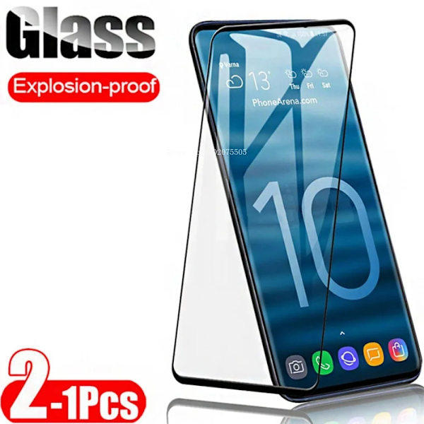 1-2 ST Härdat glas för Samsung Galaxy S10 Plus S9 S8 skärmskydd för Samsung Glaxy S20 Ultra S10e S10 Lite S 20 Plus film NOTE 10 PLUS High Definition