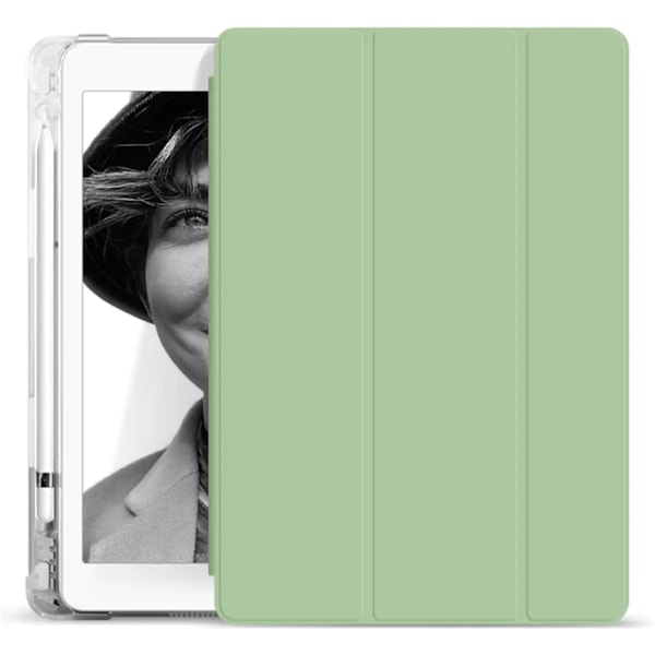Fodral med pennhållare för iPad Pro 11 iPad Air 11:e 11 M3 10:e Gen mini 7 Funda iPad 10.2 7:e 8:e 9:e Skal Air5 4 10.9 3 10.5 green Pro 11 2021 2022