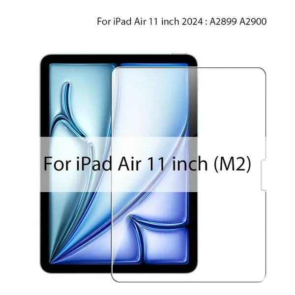 2 st HD för iPad 2025 A16 Härdat Glas Skärmskydd IPAD Air 11 tum 2025(M3) IPAD Tablet Anti Repskyddsfilm FOR Air 11 M2