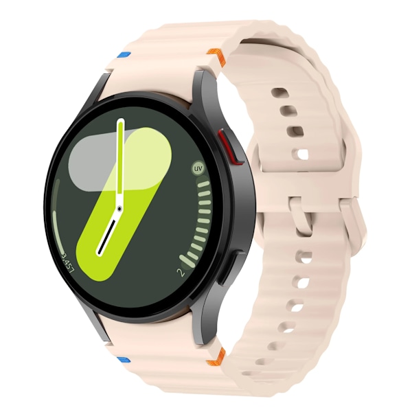 Silikonarmband för Samsung Galaxy Watch 7 6 5 4 44mm 40mm 5 45mm Armband för Galaxy Watch 6 4 classic 47mm 43mm 46mm 42mm band Pink for watch 4 5 6 7