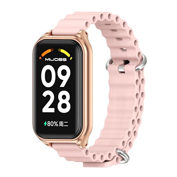 Armband för Xiaomi Smart Band 8 9 Active Armband Mi Band 8 Active Armband Klockarmband Correa Armband Ersättningstillbehör Pink 2 for Xiaomi 8 Active