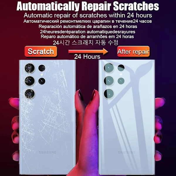 4 st Skärmskydd Baksida Hydrogel Film För Samsung Galaxy S24 S23 S22 S21 S20 S25 Ultra Plus A55 A54 A34 A52 Telefontillbehör For Samsung S23 Plus Hydrogel film