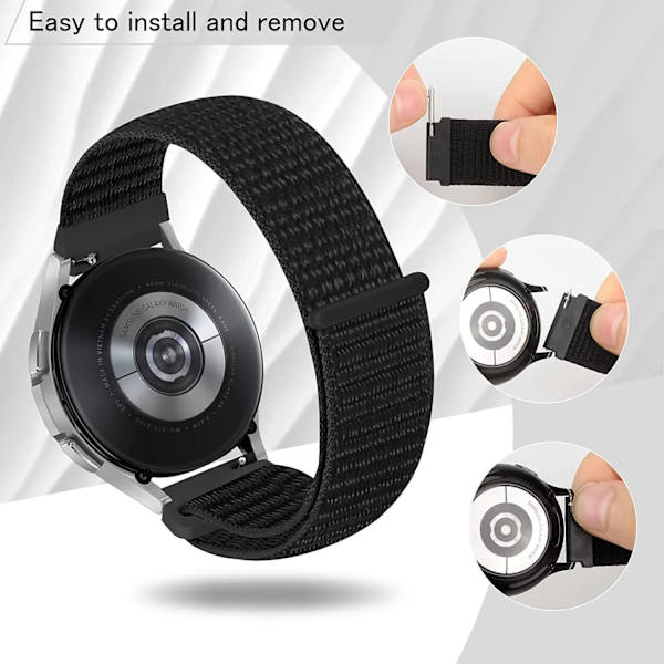 20 22mm Nylon Klockarmband För Garmin Vivoactive 3 4 5/Venu 2 Plus/Venu 3/Forerunner 55 158 265 965 745 645 255 Music Loop Armband Unity mosaic 22mm Width Band