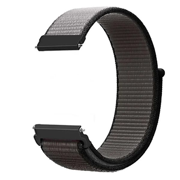 20 22mm Nylon Klockarmband För Garmin Vivoactive 3 4 5/Venu 2 Plus/Venu 3/Forerunner 55 158 265 965 745 645 255 Music Loop Armband Dark grey 22mm Width Band
