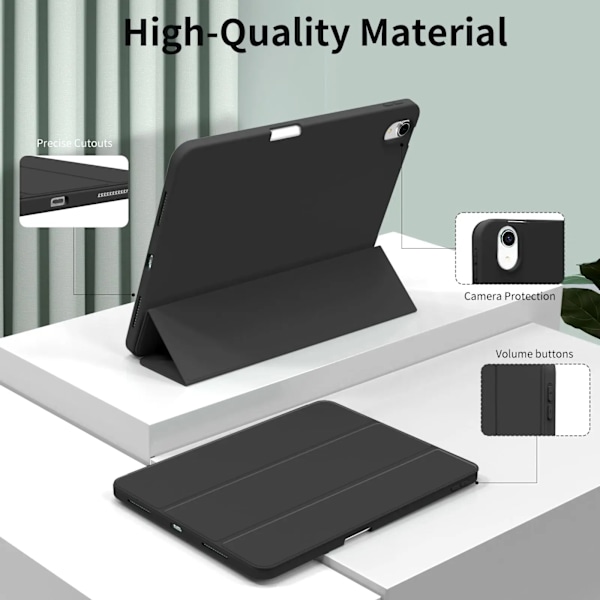 Pennfodral för iPad Air Pro 10.9 11 12.9 13 11:e 10:e 9:e 8:e generationen Flip Smart Läderfodral Mjukt Silikon Baksida Gray iPad Pro 11 2020