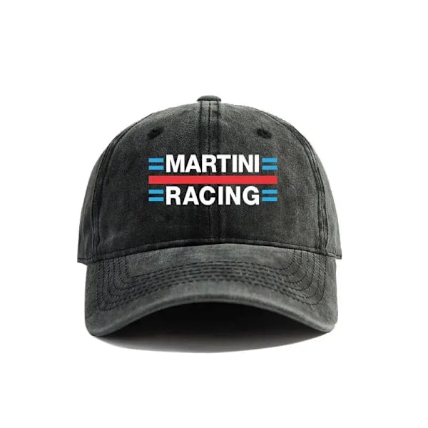 Martini Racing Baseballkepsar Distressed Hattar Keps Män Kvinnor Retro Utomhus Sommar Justerbara Pappahattar 1 Adjustable