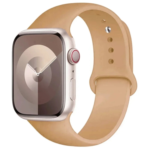 Silikon Sportarmband för Apple Watch strap 49mm 44mm 45mm 40mm 41mm 42mm 38mm armband iwatch series9 8 7 6 5 4 3SE Ultra 2 correa Walnut 38mm-40mm-41mm M-L
