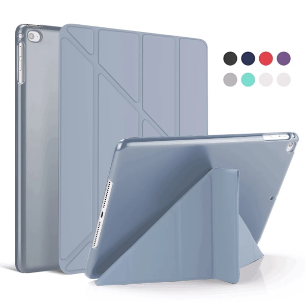 Fodral i silikon för iPad 2 3 4 Air 1 2 3 för iPad 10.2 9.7 6:e 7:e 8:e generationens fodral för iPad Pro 11 Air 2024 Mini 5 6 Capa Light Purple For iPad 10th 2022