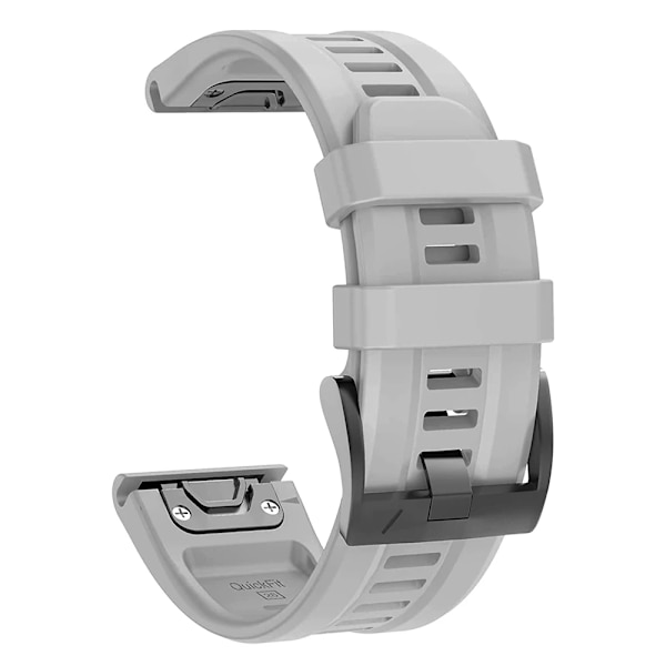 QuickFit 22mm 26mm Armband för Garmin Epix Gen 2 Silikonarmband för Garmin Fenix 7 7X 5Plus 6XPro Enduro 2 Armband LightGray For Fenix 7X