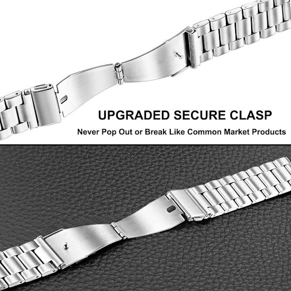 22mm 20mm Metall Klockarmband För Garmin Vivoactive 3 4 5 Forerunner 245 645 158 55 165 745 965 255 256 Armband Venu 3 2 SQ2Music SZ-Starlight 22mm width