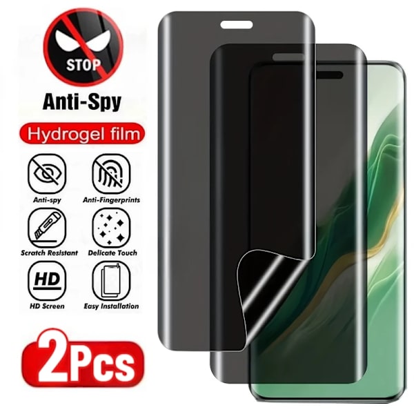 2 st Anti-Spion Hydrogel Film För Honor Magic 7 6 5 Pro X9b X9c Skärmskydd För Magic 5 6 7 Lite 300 200 100 Pro Mjuk Film Magic 5 Anti Peeping