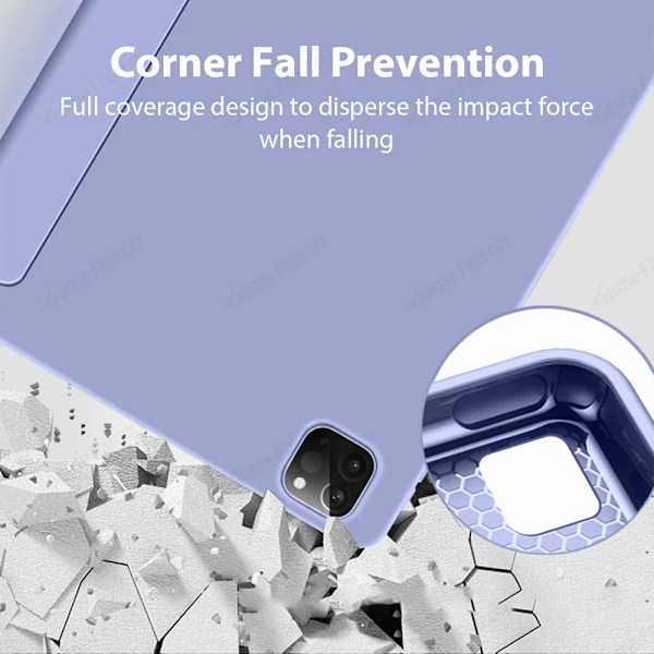 För Ipad Pro 13 11 M4 12.9 Fodral Air 11 M2 5 4 3 2 1 10.9 Funda 10 9 9:e 10:e 7:e 8:e Generationen Mini 6 7 A17 8.3 10.2 2024 Skal Purple Pro 11 2020-2022