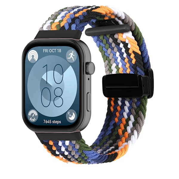 Flätat armband för HUAWEI Watch Fit 4 Pro-rem Magnetisk nylon Solo Loop Armband för Smartwatch Huawei Watch Fit 4/3-remmar Cowboy For Huawei fit 4