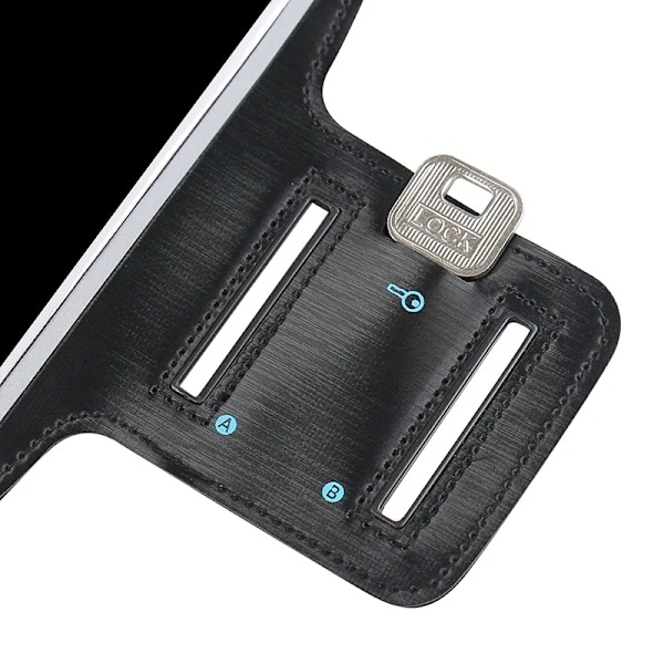 5-7 tums Utomhus Löpning Sport Telefonhållare Armband Fodral För iPhone 15 Pro 13 14 X XR Xs Max Samsung S21 Universal Gym Armband White