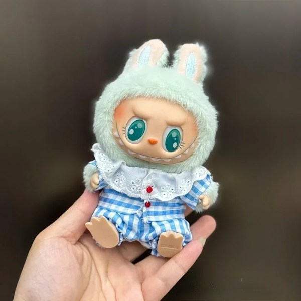 Mini Plyschdockas Kläder Outfit Tillbehör För Korea Kpop Exo 15-17cm Labubu Idol Overall Set Kläder Gåva Labu-19 No doll
