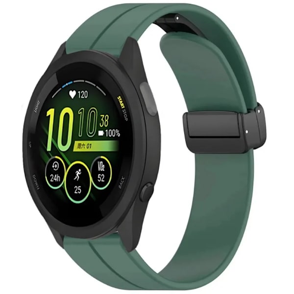 20mm 22mm Mjukt Silikonarmband för Garmin Active 5 Vivoactive 5 Magnetiskt Armband Armband Garmin Forerunner 55 965 265 165 Armband Army green For Garmin Active 5