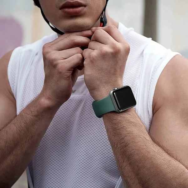 Sport Silikonarmband för Apple Watch 10 9 8 7 46mm 42mm 45mm 41mm Ultra 2 49mm Armband Klockarmband iWatch 6 5 4 SE 44mm 40mm Rem Deep purple Series 10 46mm