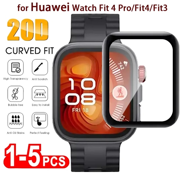 Skärmskyddsfilm för Huawei Watch Fit 4 Fit3 Smartwatch Repskydd för Huawei Watch Fit 4Pro Tillbehör 2PCS For Huawei Fit 3