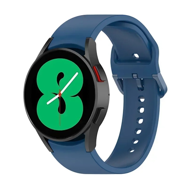 20mm Silikonarmband för Samsung Galaxy Watch 7/6/5/4 44-40mm pro Klockarmband för Galaxy Watch 6 4 Classic 43/47mm 42mm/46mm Armband Official blue 21 Galaxy watch FE