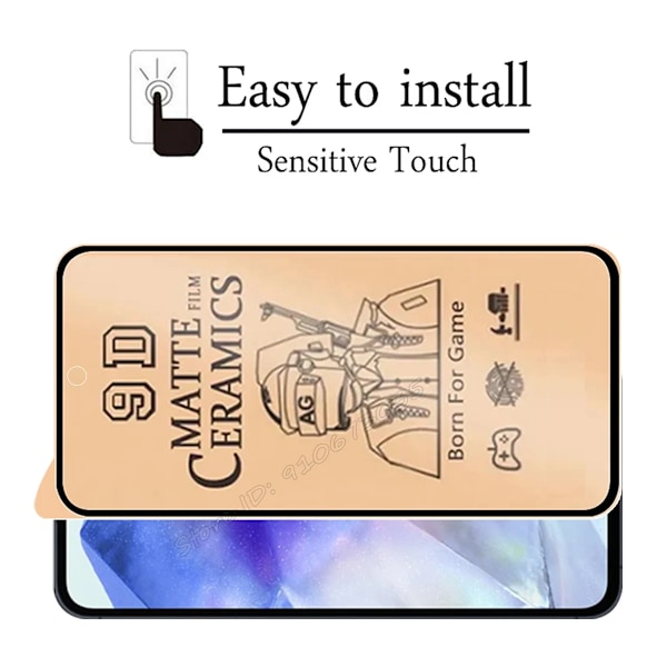 4 I 1 Matt Keramisk Film För Samsung A56 A36 26 A16 A15 A25 A35 A33 A34 A32 A24 A13 A14 A52 A53 A54 A55 5G Skärmlinsskydd Galaxy A51 Screen and Lens Film