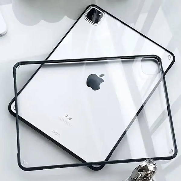 Skal för iPad Pro 11 Fodral 10.2 9/8/7:e Generationen 9.7 5/6:e Air 4/5 10.9 10.5 10:e 10.9 mini 4 5 6 Silikon Transparent Skydd Funda iPad mini 6