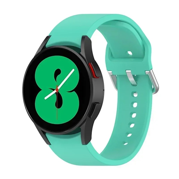 20mm Silikonarmband för Samsung Galaxy Watch 7/6/5/4 44-40mm pro Klockarmband för Galaxy Watch 6 4 Classic 43/47mm 42mm/46mm Armband Spearmint 12 Galaxy 5- 5 pro