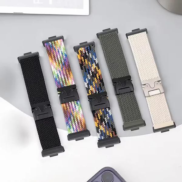 Elastiskt flätat soloband i nylon för Huawei Watch Fit 4 pro/4/3 Armband Herr Dam Armbandsur för Huawei Fit 2 Fit 1 Band BRainbowB For Huawei Fit 2