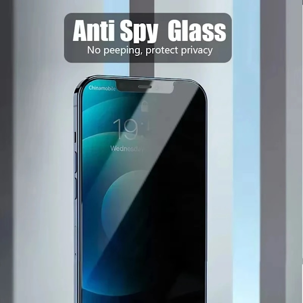 1-5 st Anti-Spy Glas för Samsung A55 A54 5G S24 Ultra S23 S22 S21 S20 Plus FE A52S J4 J8 J6 M42 M31S Sekretess Skärmskydd M32 4G 4pcs