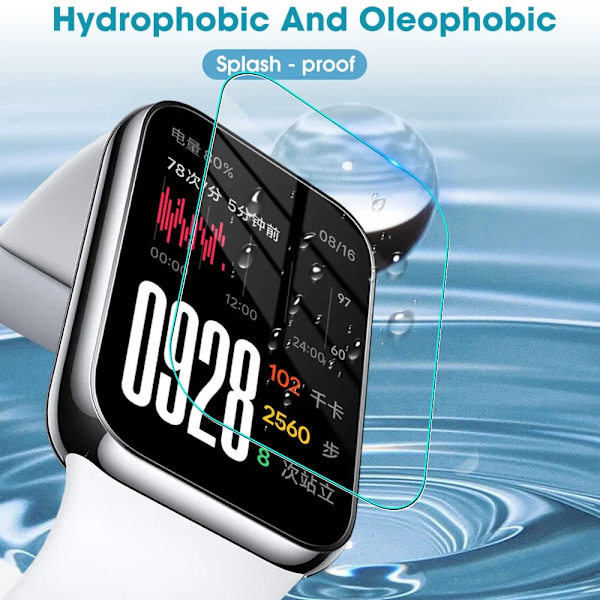För Xiaomi Mi Band 8 Pro Smartwatch Repskydd Härdat Glas Filmer För Miband 8Pro Klar Skärmskydd Tillbehör For Mi Band 8 Pro 2PCS