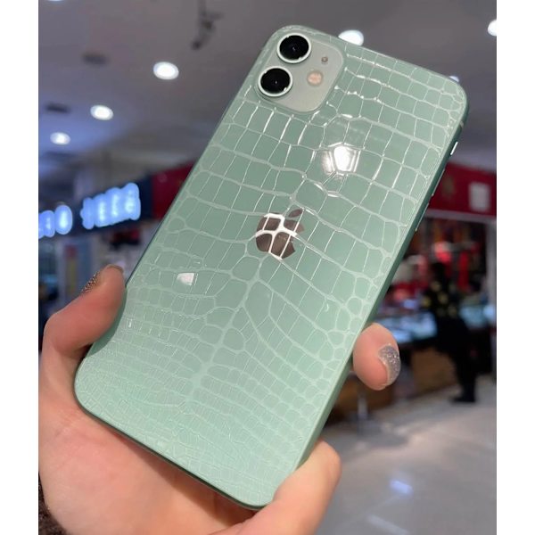 2 st Krokodilmönstrad Mjuk Klar Hydrogel Film för iPhone 16 15 14 Plus 13 12 mini 11 Pro X XS Max XR Skärmskydd for iPhone XR 2Pcs Crocodile Films