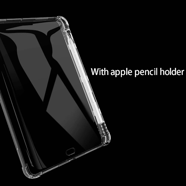 Klart Skal För Ipad Pro 11 12.9 10.5 9.7 9:e Generationen Med Pennhållare Fodral Ipad Mini 6 Air 5 4 3 2 1 10:e 8 7 5 Tpu Skal 7th 8th 9th
